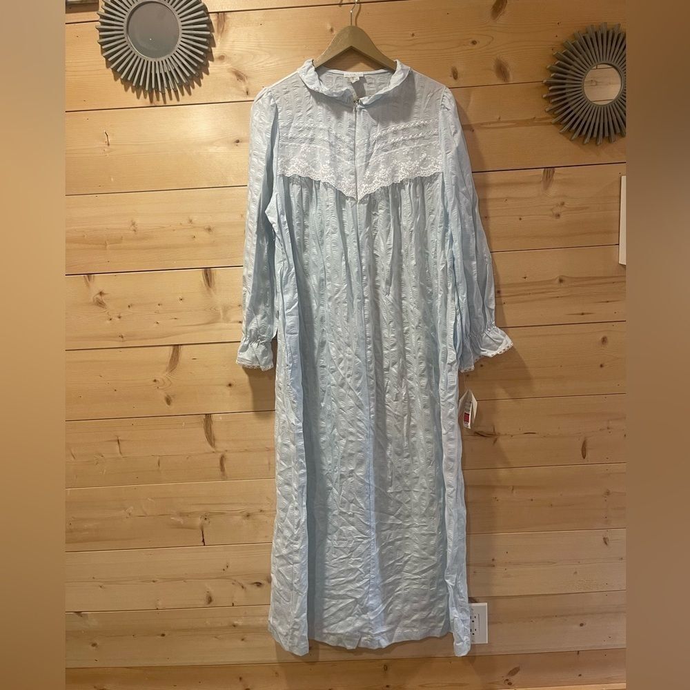 Erika Taylor Vintage Blue Nightgown NWT Deadstock Cottagecore L